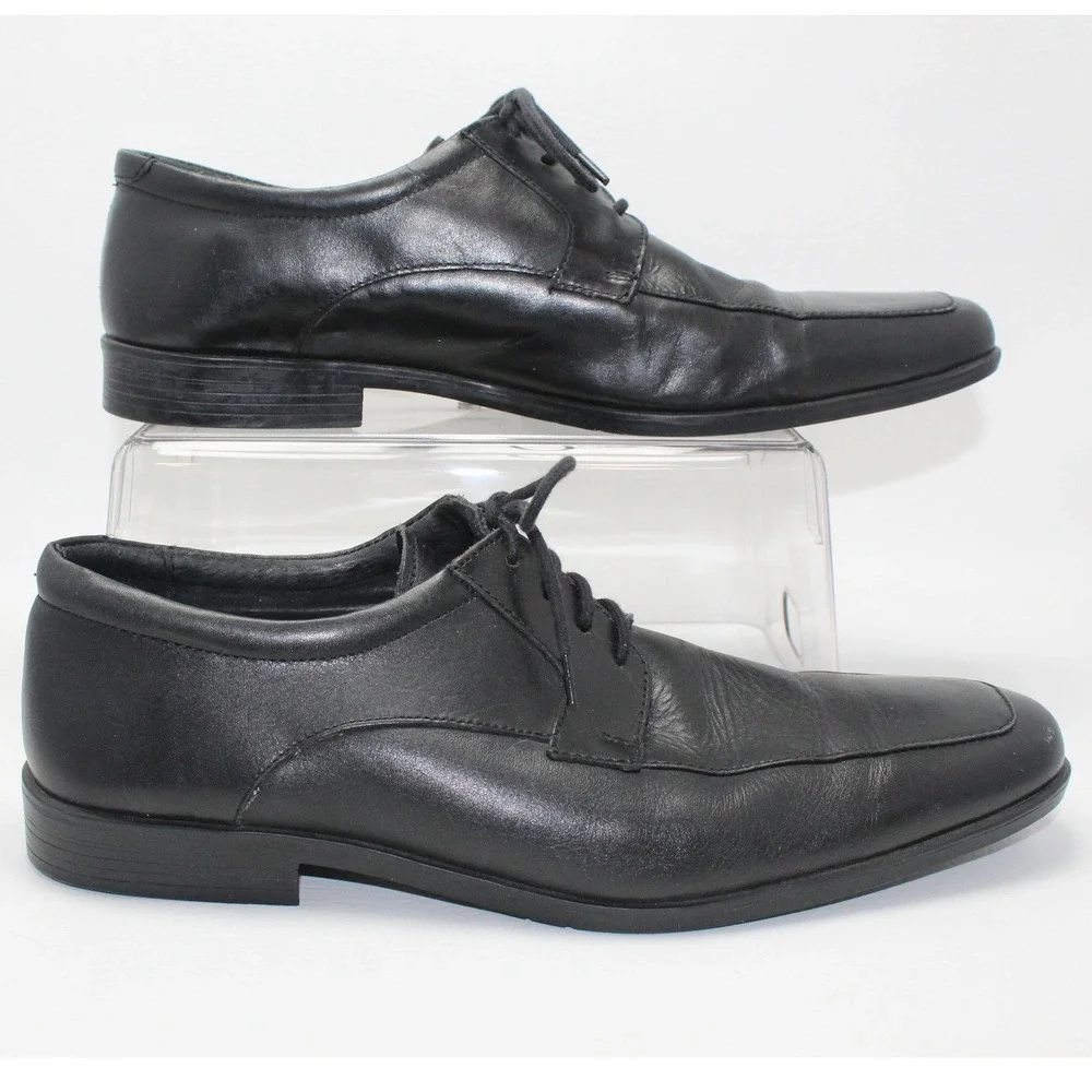 Banana Republic Black Leather Lace‎ Up Oxford Dress Shoes Mens Size 11M